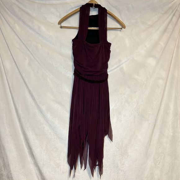 Weissman Balera Dance Costume 13083 Halter Neck‎ Ballet Dress Purple MA - Picture 2 of 9